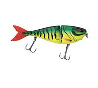 Berkley Zilla Jointed Glider, Fishing Hook, Hard Lures, Slow Sinking Glide Bait with Fusion 19 Treble Hooks, extreme Loud Rattle, Lead Free PredatorFishing, Pike, Unisex, Firetiger, 80g | 180mm