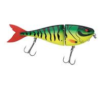Berkley Zilla Jointed Glider, Predator Fishing Lure Slow Sinking Swimbait, Jointed Glide Bait Fusion19 Treble Hooks, Adjustable Depth with Klip Lok® System, 0.5-1.5m Diving Depth 13.5cm, Golden Zander