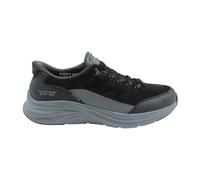 Skechers Men's Contour Foam CORDELUX Trainers, Black Cozycord/Pu/Charcoal Trim, 8 UK
