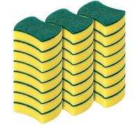 BERKO 24-Pack Kitchen Sponge Scourers - Heavy-Duty Scrub Sponges for Dishwashing, Cleaning, and Multi-Purpose Use - Durable, Non-Scratch, Dual-Sided Design - Ideal for Kitchen, Bathroom & More