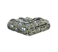 Berkshire Blanket Peanuts VelvetLoft Cute Character Snoopy Plush Throw Blanket Peanuts Poses and Paws Loden Throw 55 in x 70 in