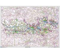 Berkshire County Map-Plastic Coated