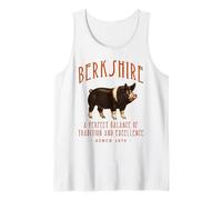 Berkshire Swine Breed Vintage Pig Design Tank Top