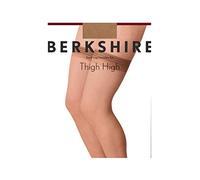 Berkshire womens All Day Sheer Thigh Highs - Invisible Toe, Natural Tan, Small