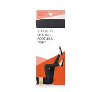Berkshire Womens Control Top Opaque Shaping Footless Tights, Black, S-M