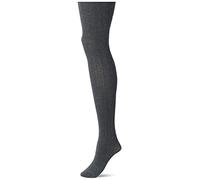 Berkshire Women's Herringbone Rib Tights with Non-Control Top and Reinforced Toe, 190 den, Dark Grey, S