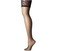 Berkshire Women's Plus-Size Silky Sheer Sexyhose Stockings 1361, Black, Queen 1