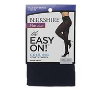 Berkshire Women's Plus Size The Easy On Max Coverage Tights Stretch, Navy, XX-Large