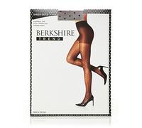 Berkshire Women's Trend Sheer Dot Control Top Pantyhose Tights, Fantasy Black, M