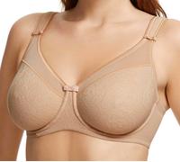 Berlei B521 Beauty Minimiser Underwired Full Cup Bra Nude Beige 44E