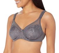 Berlei Beauty Everyday B521-DGY Women's Dark Grey Lace Non-Padded Underwired Minimizer Bra 38DD