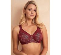 Beauty Lace Underwired Smoothing Bra - Burgundy Berlei Burgundy 40E