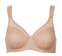 Berlei Womens Beauty Minimiser Underwired Bra Size 38FF in Nude Acrylic Mix Non-Padded Underwired
