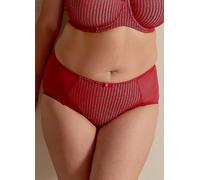 Berlei Women's Beauty Stripe Deep Brief, Passion Red, L