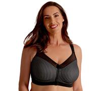 Berlei Beauty Stripe Front Fastening Bra - Black/Grey - 32FF