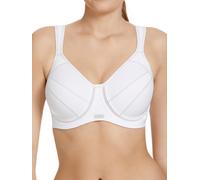Berlei Womens Full Support Wired Sports Bra - White Polyamide - Size 44C