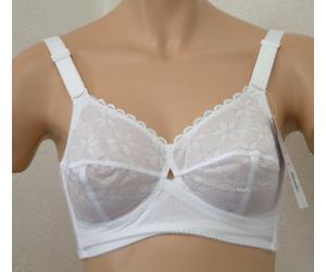 Berlei Solutions B510 Classic Support Lace Soft Full Cup Bra, White, Black, Nude