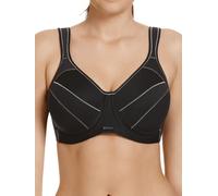 Berlei Womens Full Support Wired Sports Bra - Black Polyamide - Size 44D