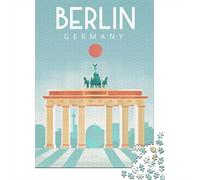 Berlin 1 1000 Piece Jigsaw Puzzle, Modern City Skyline, Screen-Free Fun, Matte Printed Jigsaw, Birthday Gift for Adults, Adult Puzzle, 70x50cm/1000pcs
