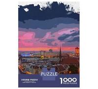 Berlin 1000 Piece Jigsaw Puzzle, Old Europe Travel Artwork, Decorative Artwork, Premium Paper Puzzle, Travel Gift for Home Décor Fans, 52x38cm/1000pcs