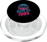 Berlin 1989 Retro Synthwave Brandenburg Gate PopSockets PopGrip for MagSafe