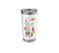 Berlin Air Ticket Boarding Pass Plane Germany Travel Lover Stainless Steel Insulated Tumbler