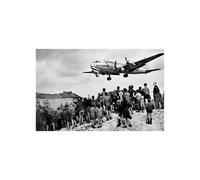 Revell Gift Set 05652 75th Anniversary Berlin Airlift 1:72 Scale Unbuilt Plastic Model Kit with Contacta Professional Glue, Paintbrush, Poster & Selected Aqua Color Paints