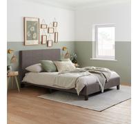 Berlin Bed - Grey Fabric - Sizes Available