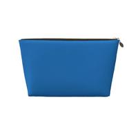 Berlin Blue Print Toiletry Bag - Travel Makeup Storage Bag, Cosmetic Bags, Pu Leather Waterproof Lightweight Make Up Pouch Organiser for Girls, Women, and Men