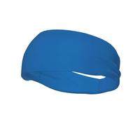 Berlin Blue Printed sweat-wicking sports headband for men and women, perfect for running, basketball, yoga, and hiking.