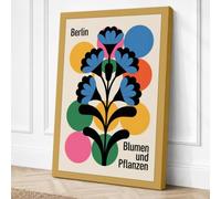 Berlin Blumen Exhibition Canvas Wall Art Print 18x12 Inch
