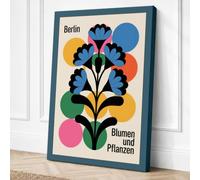 Berlin Blumen Exhibition Canvas Wall Art Print 36x24 Inch