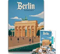 Berlin Brandenburg 1000 Piece Jigsaw Puzzles for Adults Gifts,Challenging Game And Family Play for Is Ideal As A Gift for The Whole Family 38x52cm