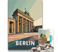 Berlin Brandenburg Gate 1000 Piece Jigsaw Puzzles for Adults & Teens,Challenging To Complete But Fun And Humorous Educational Game for Birthday 50x75cm