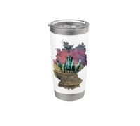 Berlin Brandenburg Gate - German Flag & German Map Design Stainless Steel Insulated Tumbler