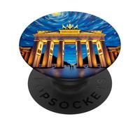 Berlin Brandenburg Gate Swirl Pop Art PopSockets Adhesive PopGrip