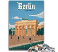 Berlin Brandenburg Jigsaw Puzzles for Adults Teenagers Jigsaws Puzzle, Stress Reliever Staycation Kill Time Enhance Love between Couples 2000pcs(70x100cm)