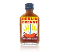 Berlin Brennt Hot Curry Sauce Bhut Jolokia 100ml CRAZY BASTARD 40000 scoville
