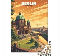 Berlin Cathedral Golden Hour jigsaw puzzle 1000 piece | Tough challenge Family Fun & Game Night Enhance love between couples 50x75cm