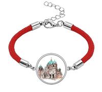 Berlin Cathedral in Germany Lucky Red String Bracelet Rope Bracelet Handmade