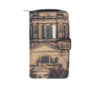 Berlin Cathedral Long Purses for Women Leather Card Holder Mens Wallet Coin Purse