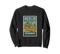 Berlin City Germany Vintage Trip Souvenir Poster Art Graphic Sweatshirt