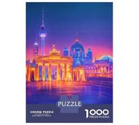 Berlin Cityscape at Night Jigsaw Puzzle 1000 Pieces, Historic Square Architecture, 1000 Pieces for Adults, Birthday Gift for Adults, Screen-Free Fun, 70x50cm/1000pcs