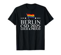 Berlin CSD 2025 | Loud & Proud Rainbow Design T-Shirt