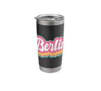 Berlin First Name Girl Vintage 70s 80s Personalized Stainless Steel Insulated Tumbler