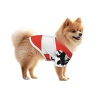 Berlin Flag Dog Shirt Vest - Summer Pet Clothes for Small Dogs, Suitable for Walking and Outdoor Activities