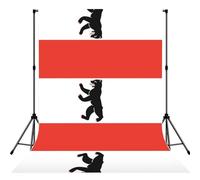 Berlin Flag Print Photo Backdrop Foldable Background for Party Wedding Video Recording Home Decoration
