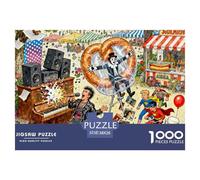 Berlin Flea Market at Mauerpark Wooden Jigsaw Puzzle Waterproof 1000 Piece Puzzles for Adults Challenging And Brainteasing Home Decoration