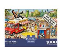 Berlin Flea Market at Mauerpark Wooden Jigsaw Puzzle Waterproof 1000 Piece Puzzles for Adults Colourful Home Decoration
