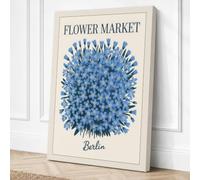 Berlin Flower Market Canvas Wall Art Print 18x12 Inch